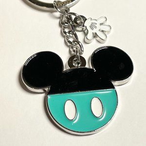 Disney Mickey Mouse Zipper Pull Keychain Purse Charm Keyring Disneyana Backpack